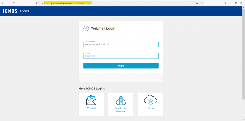 Vorsicht, Phishing: Gefälschte IONOS-Webmail-Benachrichtigungen "Removale from... due to Imap and POP issues"
