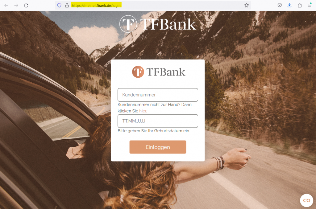 Vorsicht, Phishing! Gefälschte Mail von TF Bank Kreditkarte: "Wichtige Information zu Ihrer Karte!"