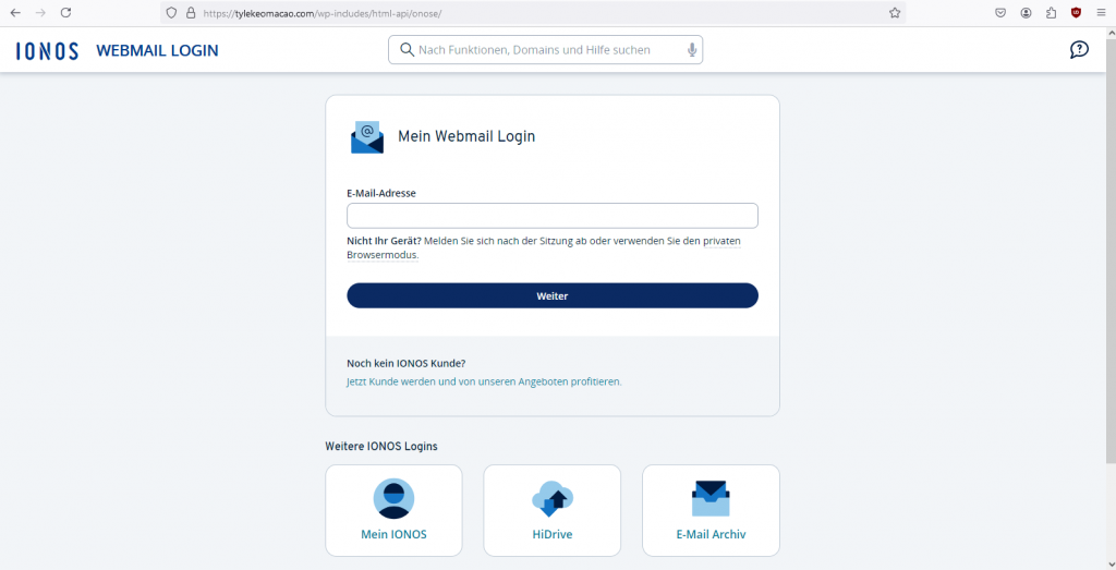 Vorsicht vor Fake-Mails (Phishing) die vorgeben, von IONOS zu stammen
