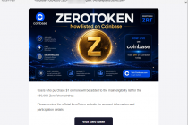 Krypto-Scam, ZeroToken Phishing Mail